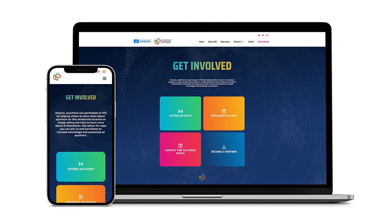 Quantum (IYQ) 2025 Website - Six Half Dozen Creative Studio